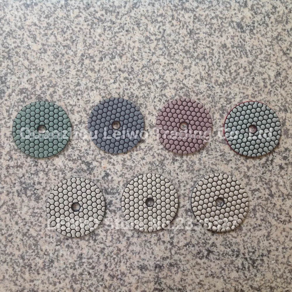 Сухой полировальный коврик 4 дюйма полировка гранита и мрамора алмазный круг