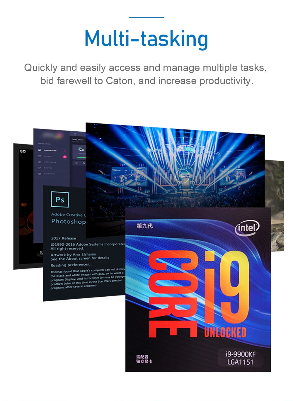Процессор Intel Core i9-9900KF для настольных ПК 8 ядер до 5,0 ГГц Turbo разблокирован без процессора Графика LGA1151 серии 300 95 Вт