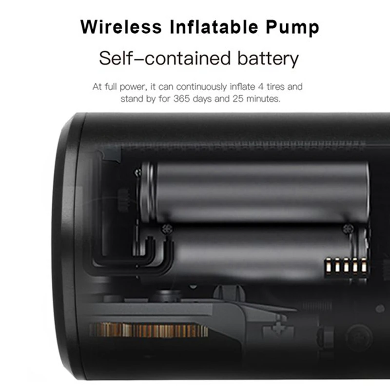 Online Compresor De Aire Portátil De 12V Y 120 PSI, Inflador De Neumáticos Manual USB, Bomba Inalámbrica Con Luz LED Digital Para Coche, Bicicleta, RV