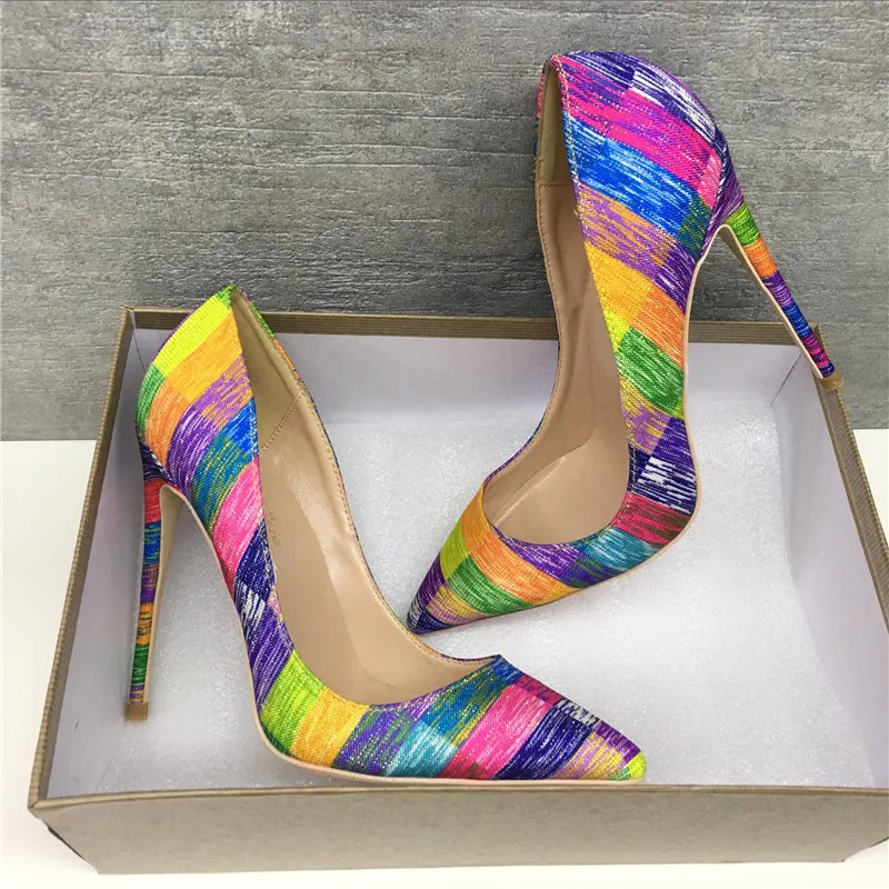 Туфли женские из замши на высоком каблуке 12 см с острым носком - купить по