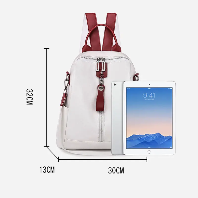 2019 Стильные Простые Женские сумки высокого качества на молнии рюкзак для женщин