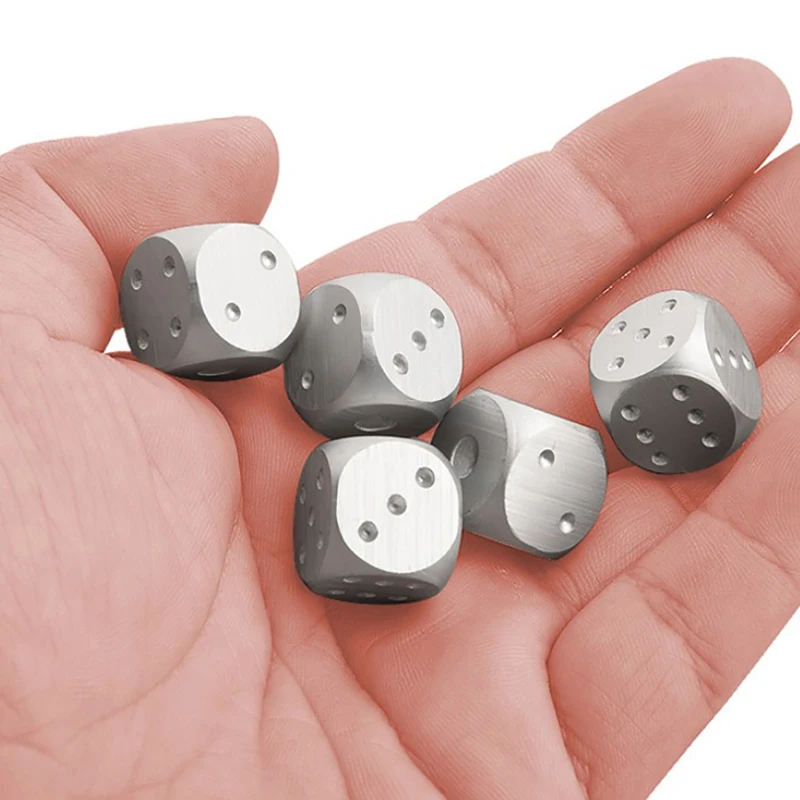 5 шт./набор многоразовые игральные кости для виски из алюминиевого сплава | Дом и