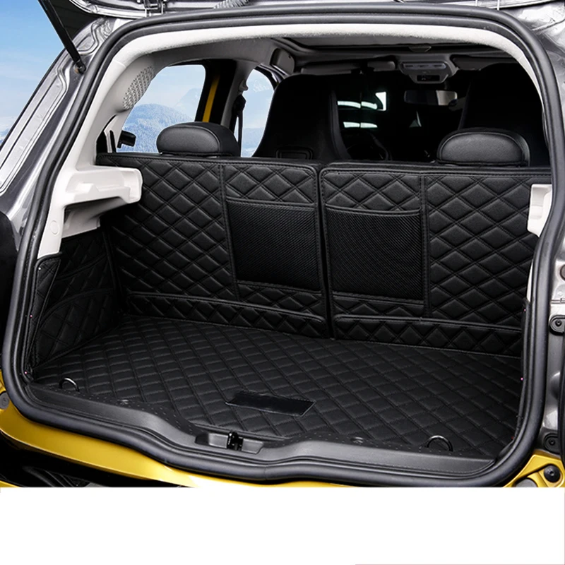 Lsrtw2017 волокна кожи багажник автомобиля коврик для smart Fortwo w453 453
