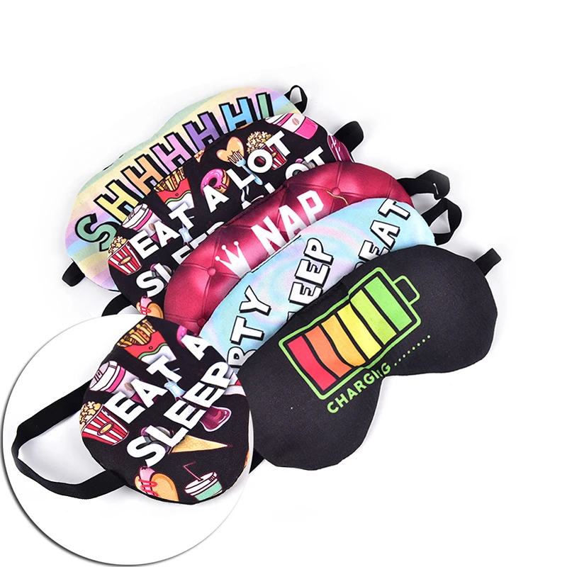 Cartoon Sleeping Mask Eyepatch Eyeshade Eye Cover Lovely Printing Nap Care Shade Travel Relax Sleep Aid for Man Women | Красота и