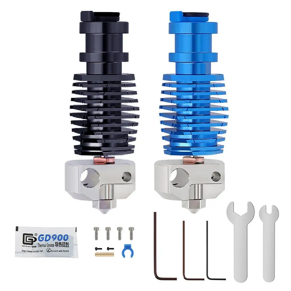 

3D Printer Parts Plated Copper Assembled Extruder Hot End Kit For Ender 3 CR10 Printer 0.4mm 1.75mm Nozzle Cr10 Hotend