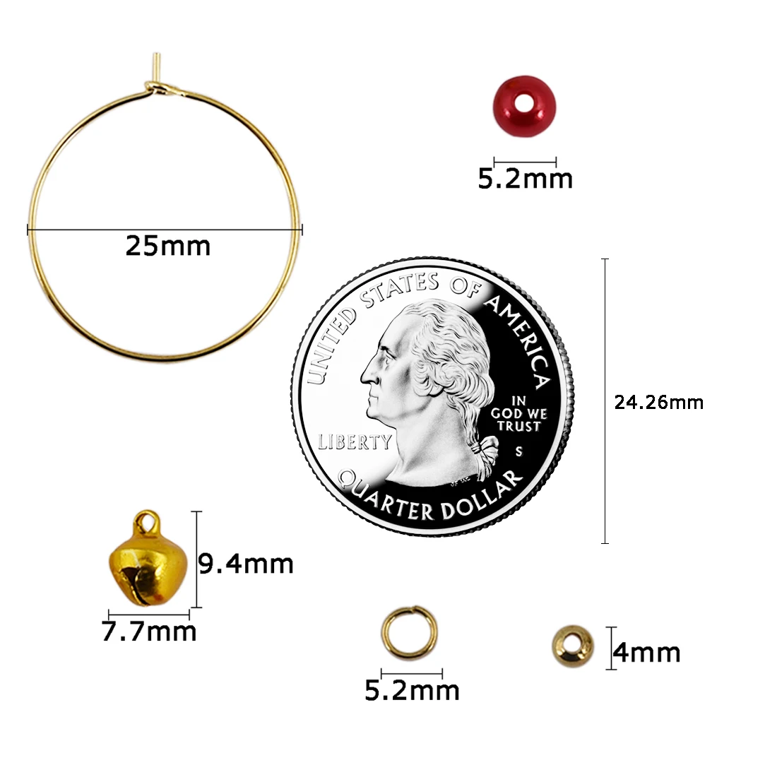 

470pcs/Box DIY Christmas Jewelry Making Kits Alloy Pendants With Earring Hooks Small Bells Beads Handmade Earring Findings