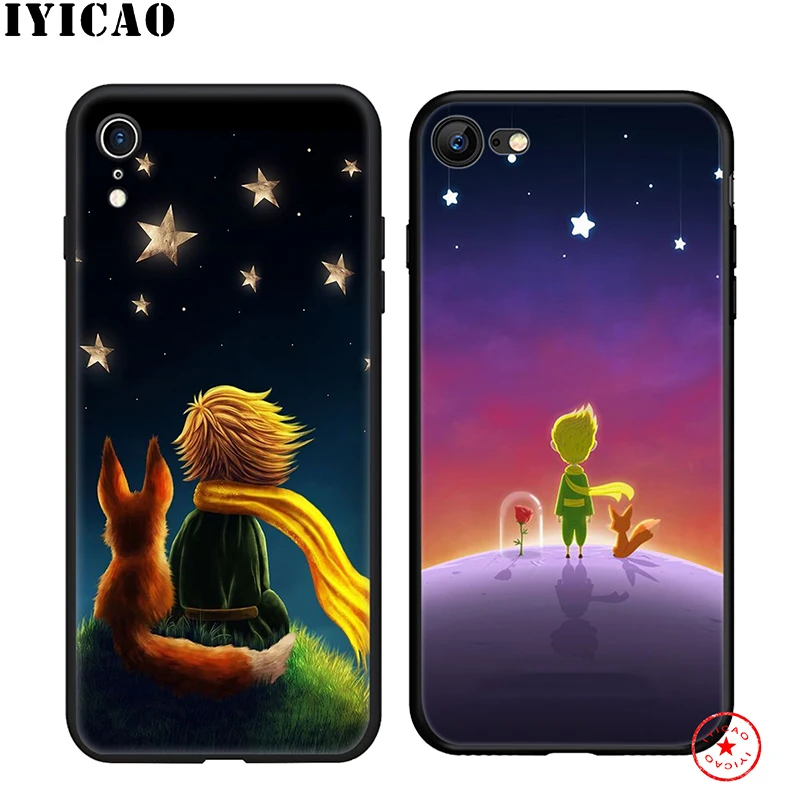 Мягкий чехол для телефона IYICAO The Little Prince iPhone 11 Pro XR X XS Max 6 6S 7 8 Plus 5 5S SE силиконовый TPU |