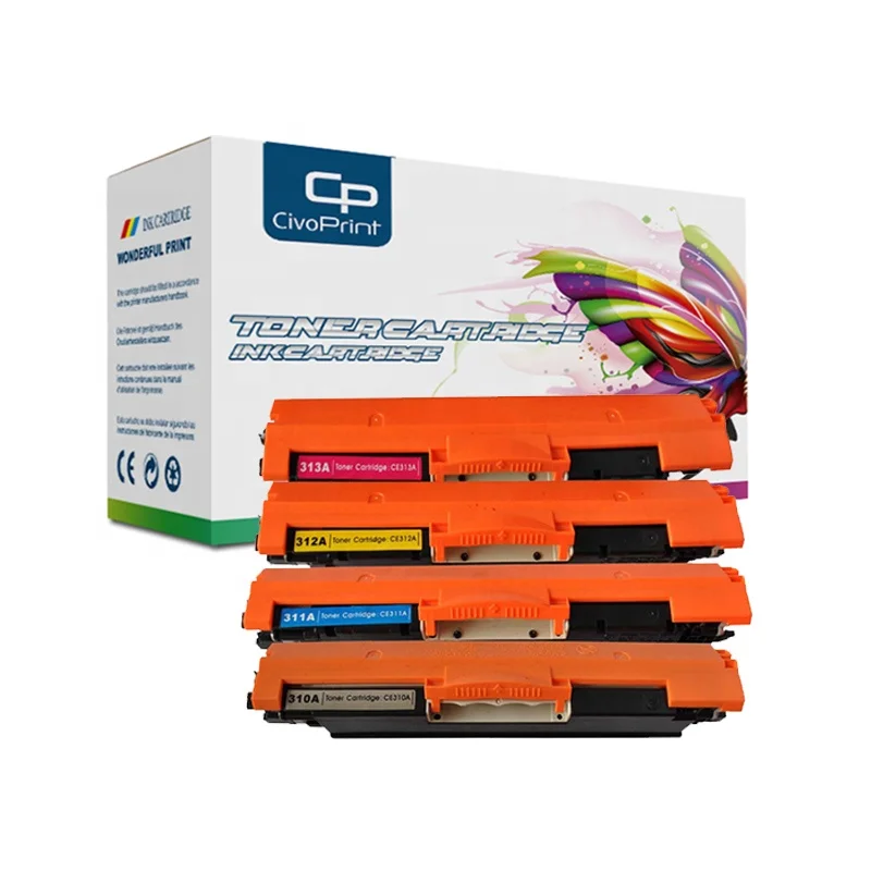 Civoprint CE310 CE310A 313A 126A 126 совместимый цветной тонер картридж для HP LaserJet Pro CP1025 M275