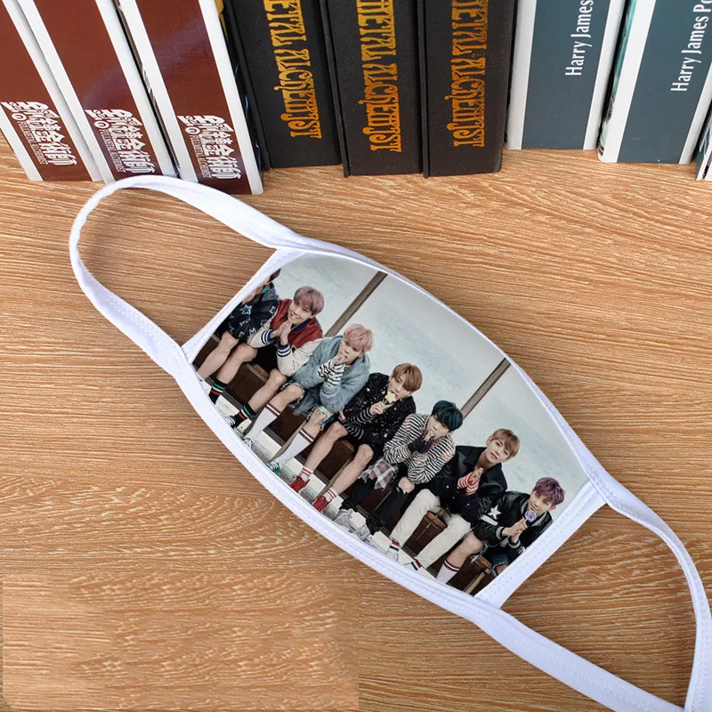10 шт./партия KPOP маска для рта и лица JUNGKOOK Jimin SUGA JIN J-HOPE RM космическая хлопковая маска теплая и пылезащитная PM2.5