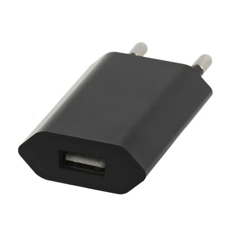 Прямая пластиковый ЕС штекер USB адаптер питания настенное дорожное зарядное устройство для iphone для samsung для LG G5 9926