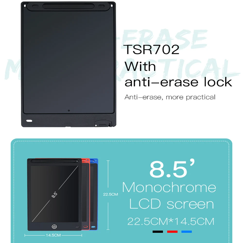 TISHRIC 8,5/10/1" дюймовый ЖК-дисплей цифровой Графика графический планшет для рисования доска электронных рукописного ввода Экран стилус со стирающимися чернилами детские игрушки