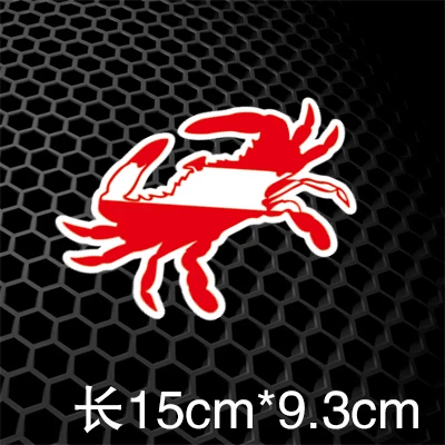 Светоотражающие наклейки для погружения с аквалангом автомобильные на окна