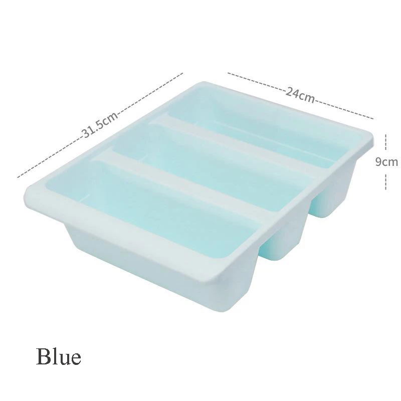 Three-grid Vertical PP Plastic Shoes Storage Boxes Simple Integrated High Capacity Slippers Shoe Bracket Racks Home Storage Box - Цвет: Blue