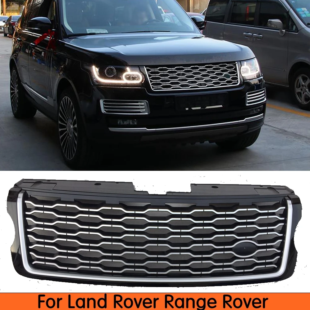Версия 2018 подходит для Land Rover Range 2013 2014 2015 2016 2017 передняя сетчатая решетка|Гоночные