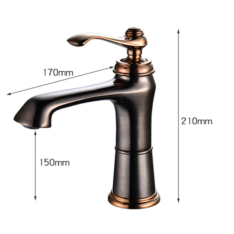 

QUANXUNHE Luxury Bathroom Faucet Basin Taps Brass Basin Sink Copper Single Handle Water Mixer Taps Bath Crane Kitchen Items