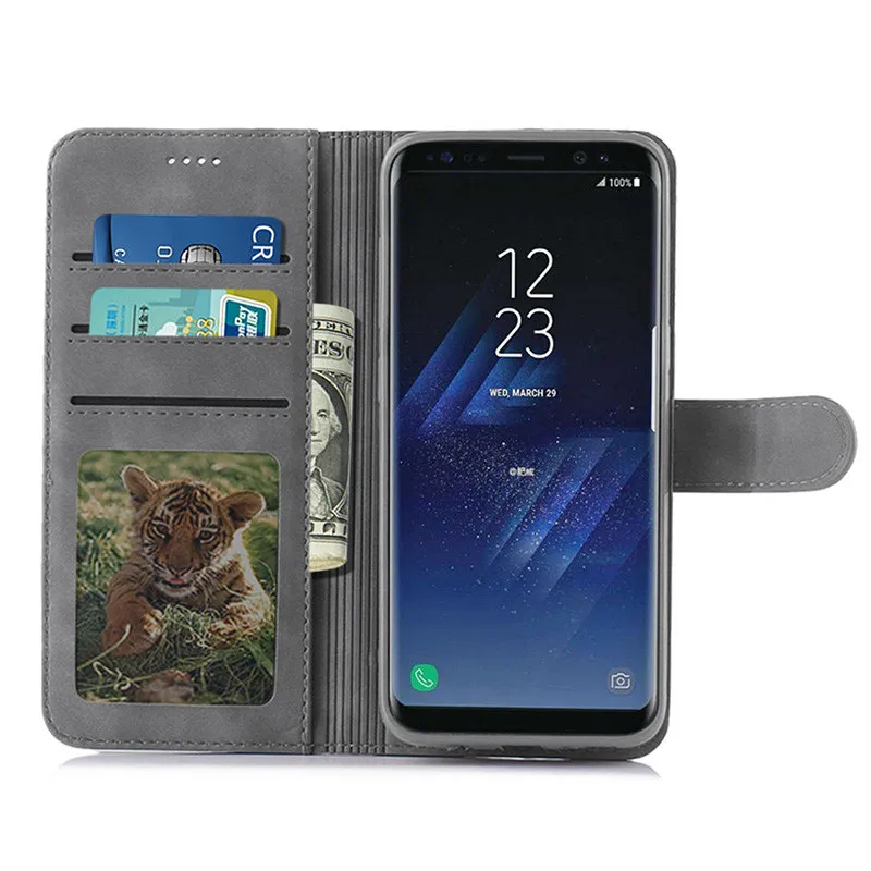 Чехол для samsung Galaxy S8, Роскошный Ретро-чехол из искусственной кожи, чехол-книжка для телефона samsung Galaxy S8 Plus, чехол для samsung S8