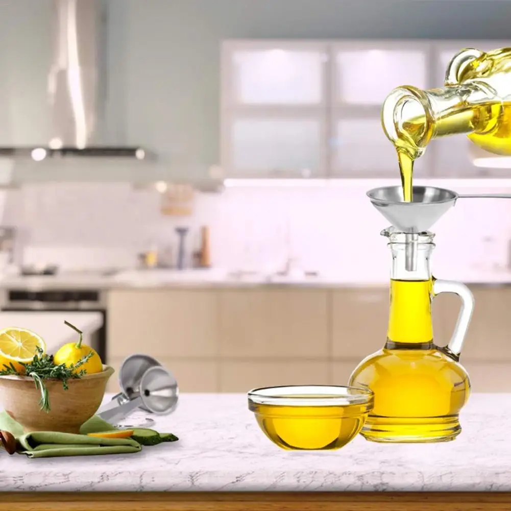 3 шт. фильтр-воронка из нержавеющей стали с ручкой для переноса жидких масел | Дом