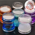 4 см (1 Набор) Круглая желеобразная переводная картина Stamper со скребом французские инструменты для дизайна ногтей маникюрная Воронка Форма изображения пластина Stamper