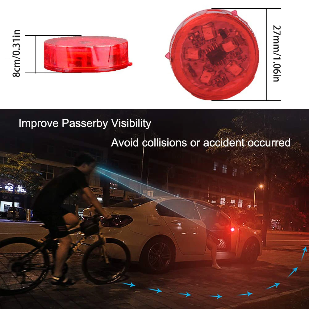 

Universal Wireless Door Open LED Warning Light Safety Light Strobe Light Tail Light Anti-Collision Safety Light
