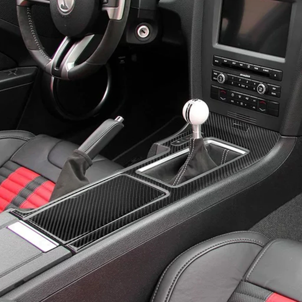 It Is Suitable For 09-13 Ford Mustang The Carbon Fiber Gear Storage Panel