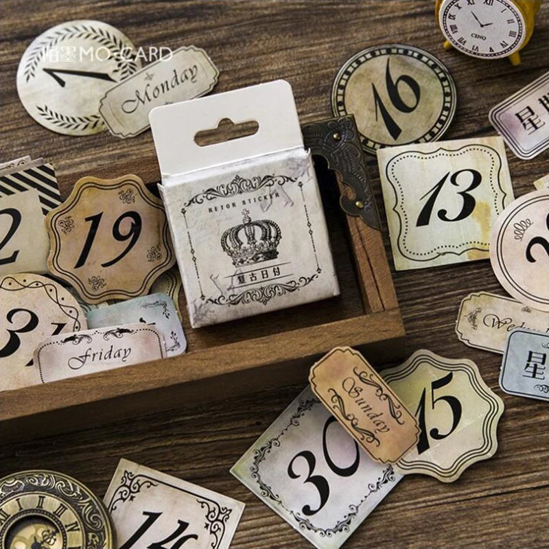 

Клейкие стикеры с цифрами и датой, цветные бумажные украшения для скрапбукинга, офисные принадлежности, школьные принадлежности, хлопья, 45 ...