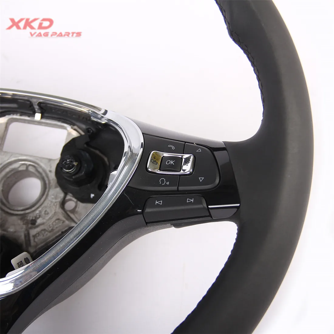 Черное многофункциональное рулевое колесо с подогревом Tiptronic подходит для Jetta MK6