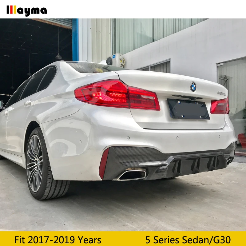 Диффузор M5 style для BMW 5 серии G30 M спортивный бампер 540i Sedan 2017 2018 2019 диффузор из