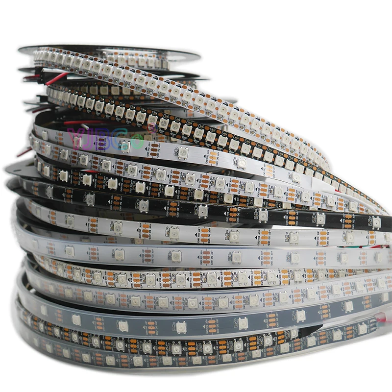 

WS2812B Smart pixel led strip light;1m/2m/3m/4m/5m WS2812 IC;30/60/144 pixels/leds/m;IP30/IP65/IP67,DC5V led lamp tape