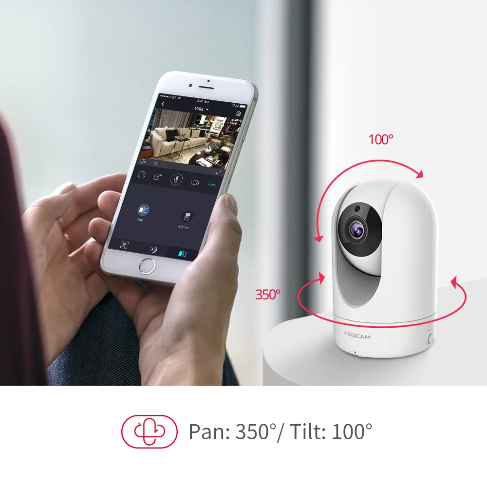 Foscam R2M Full HD 1080 P WiFi IP Камера 2MP крытый панорамирования/наклона охранных Камеры Скрытого видеонаблюдения с Ночное видение два-способ аудио