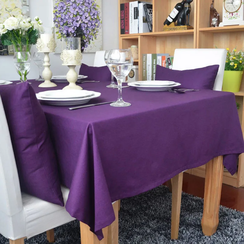 

Sugan Life NEW 100% cotton coffee color high quality tablecloth European multi-purpose dustproof table cloth Free shipping