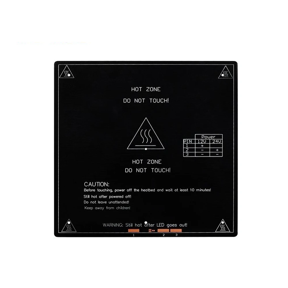MK3 алюминиевый нагревательный стол 12 V/24 V PCB 250*250*3,0 мм части для принтера Reprap Мендель Горячие очаг 3D радиатор часть 3 мм алюминиевая пластина