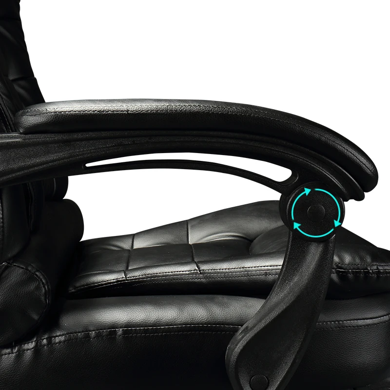 Офисный стул с подставкой для ног эргономичный компьютерный босс Синтетическая