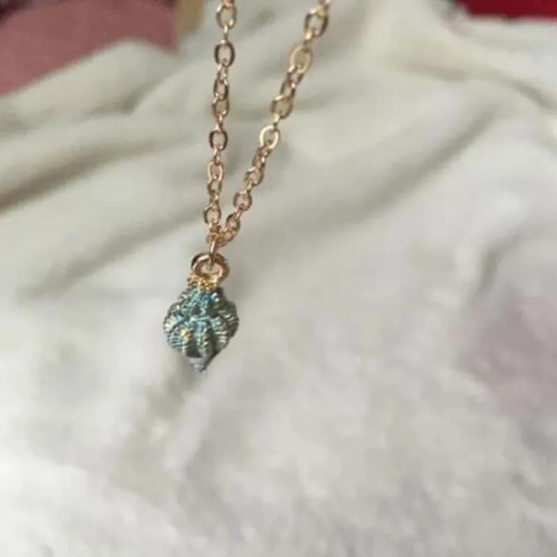 Цепочка женская с кулоном в виде ракушки морской звезды раковины | Украшения и