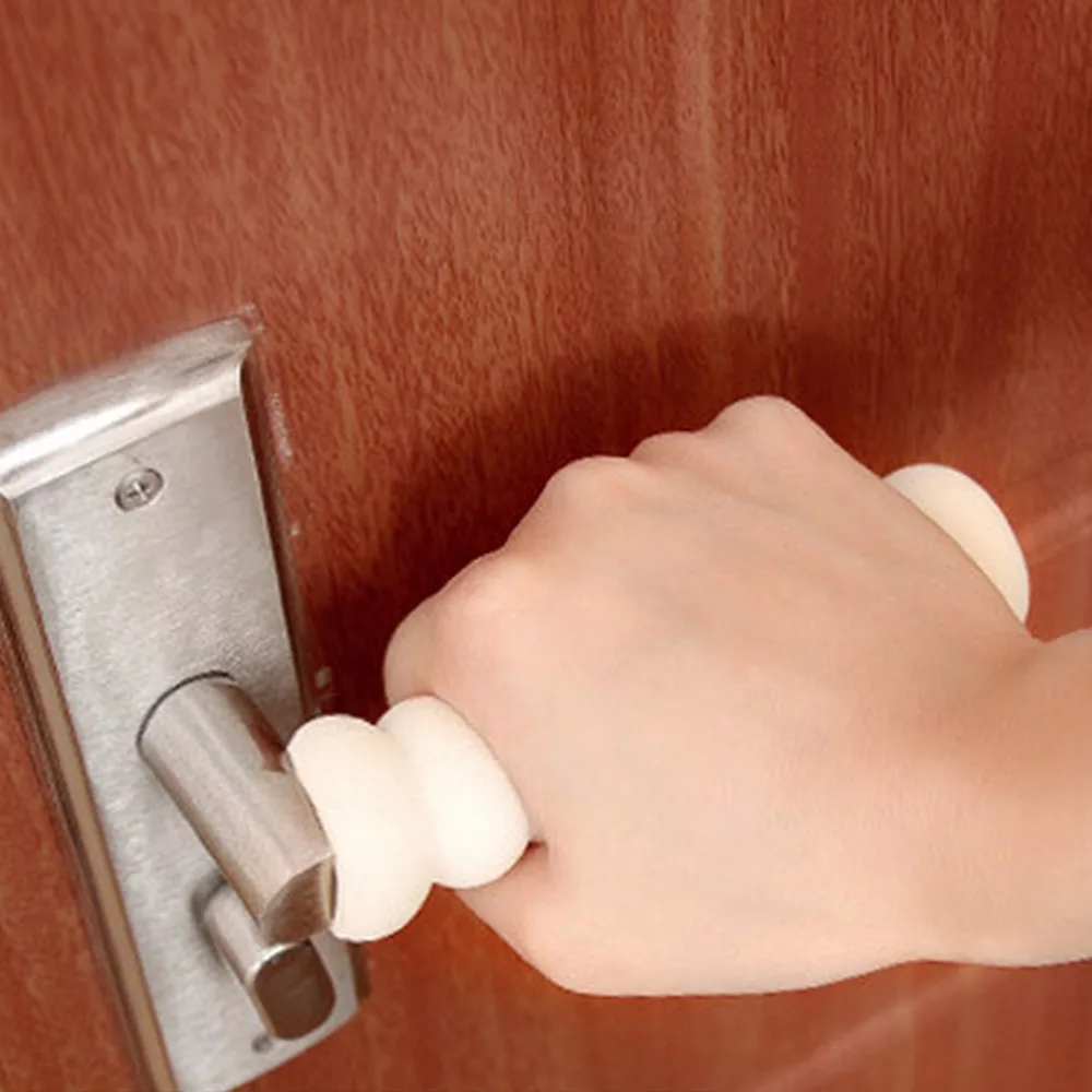 Edge Corner Guards-pomo de seguridad para Beb&eacute; y Ni&ntilde;o, juego de fundas en espiral, manija de puerta de seguridad anticolisi&oacute;n, funda protectora-2