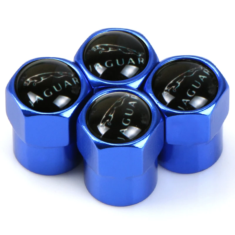 Цветные колпачки на клапан шины автомобиля 4 шт. чехлы штоки для Jaguar XE XF XJ F-Type F-Pace