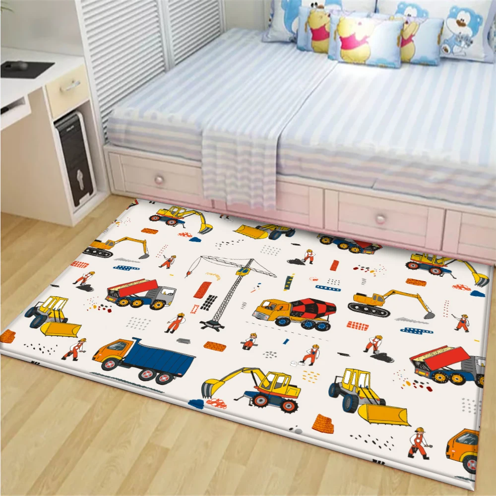 

Мультяшный Комфортный детский нескользящий фланелевый ковер, Детский игровой ковер для детской комнаты 2022, коврик, салон