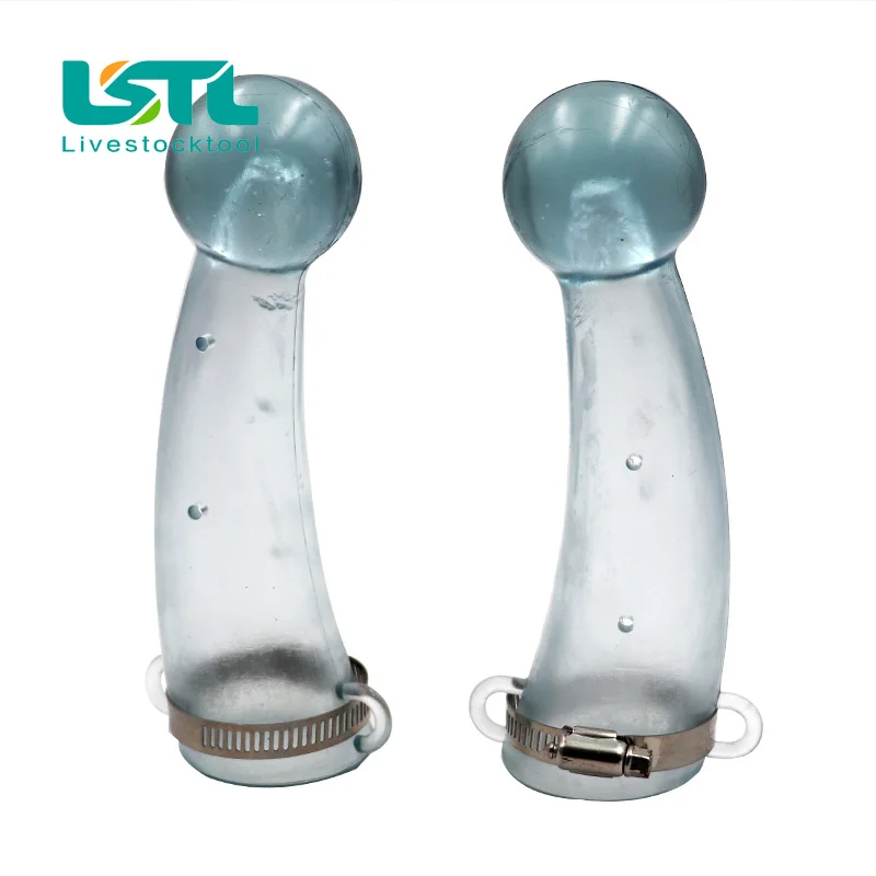 

2 Pcs Silicone Ox Horn Protective Cover Calf Prevent Collision Tool of Cow Top Protection Silicone Horn Protects