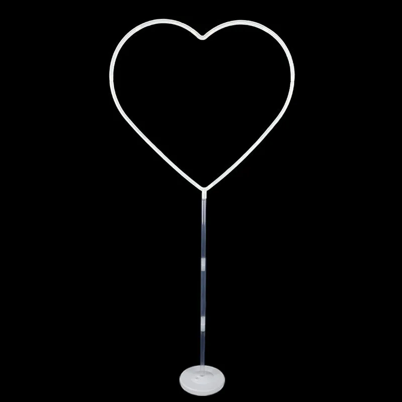 

1set/2set Heart Shape Balloon Stand Love Valentine's Day Decor Balloon Column Holder Support for Birthday Wedding Baby Shower