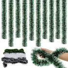 Рождественская елка 200 см, искусственная сосна вечерние Праздничная Рождественская зеленая закаленная гирлянда, реквизит для украшения дома и улицы