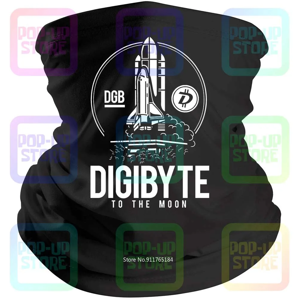 Фото Digibyte к Луне Btc Dgb Биткоин криптовалютродержательная маска для лица шарф на шею головной ободок №1