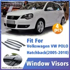 Оконный козырек для Volkswagen VW POLO Hatchback 2005-2010, вентиляционная крышка, отделка, навесы, защита от солнца, дождя, дефлектор