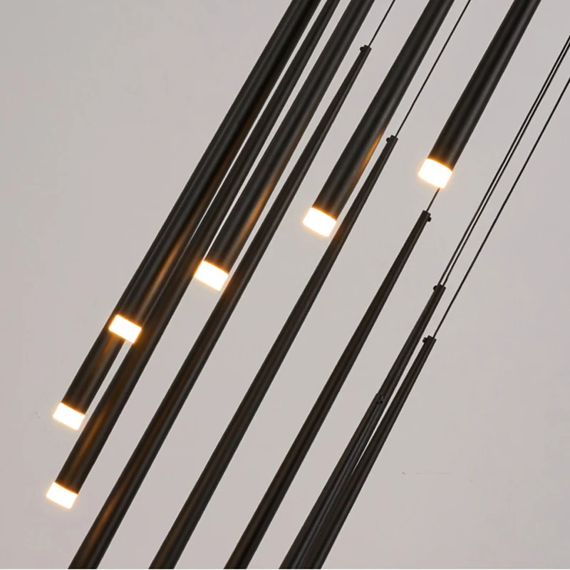 

Nordic led chandelier long downlight Kitchen Restaurant Bar cone chandelier decorative chandelier bedside Chandelier