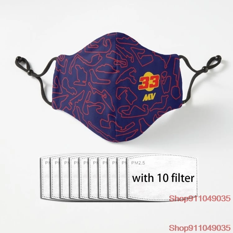 

33 MV Circuits Pattern Mask Reusable Face Masks Fashion With 5 Ply PM2.5 Filter Hygiene Mouth Mask Mascarillas