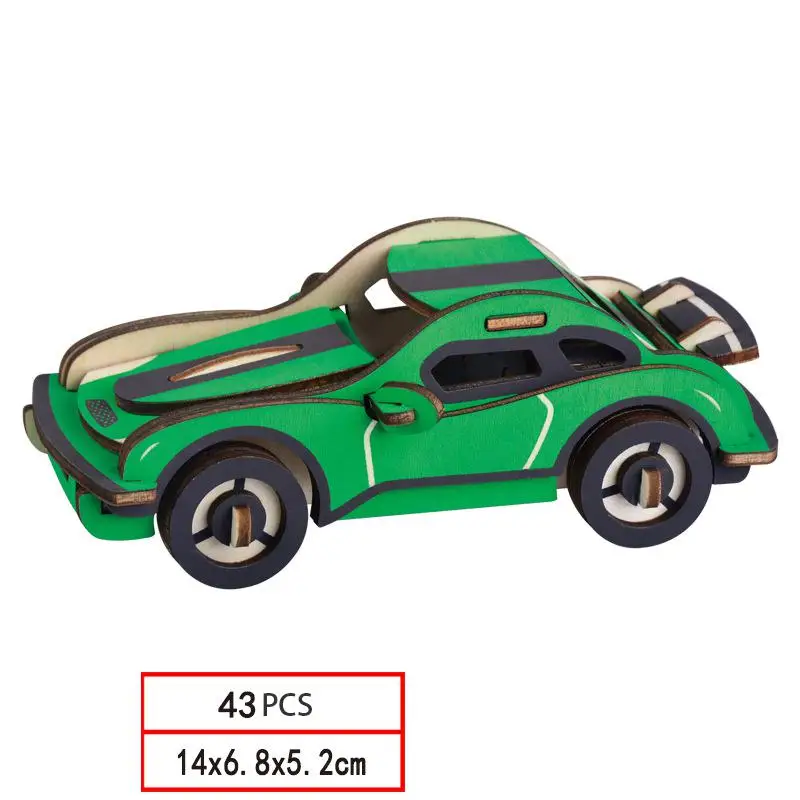 Деревянная 3D-головоломка для мальчика детская игрушечная машинка подарки сделай