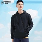 Толстовка мужская Pioneer 2021, 100% хлопок, с капюшоном, в простом стиле, в стиле хип-хоп, черная синяя, на весну, XLS123100