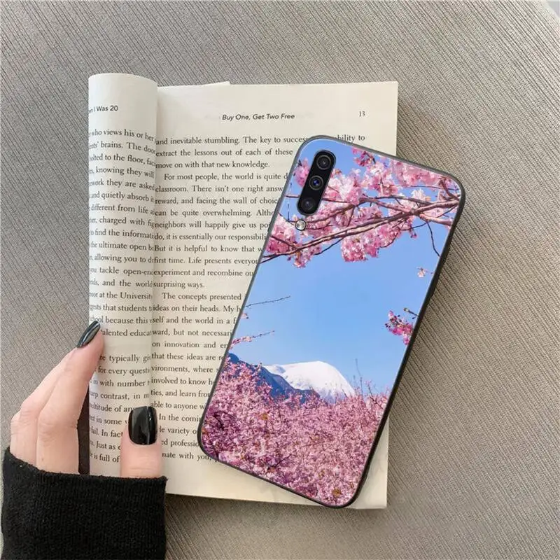 

Sakura beautiful Pink Flower Phone Case For Samsung galaxy S 9 10 20 A 10 21 30 31 40 50 51 71 s note 20 j 4 2018 plus