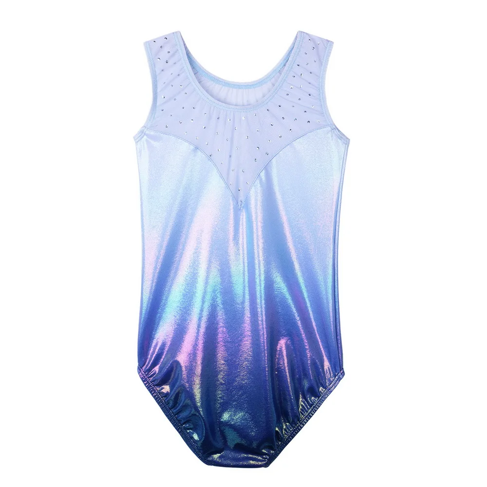 BAOHULU Toddler Girls Leotards for Gymnastics Ballet Sleeveless Mesh Sequins Dance Leotard Tank Kids Athlete Sports Bodysuit | Спорт и