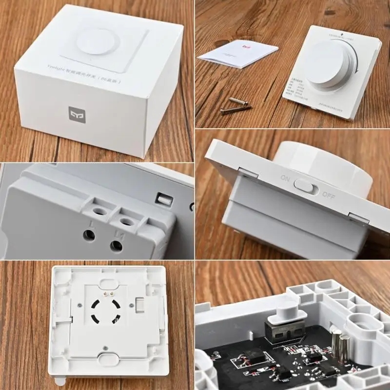 

Yeelight Smart Home Dimming Switch Wireless Wall Switch Single Fire Line Light Remote Control Work With Mi Home Yeelight APP