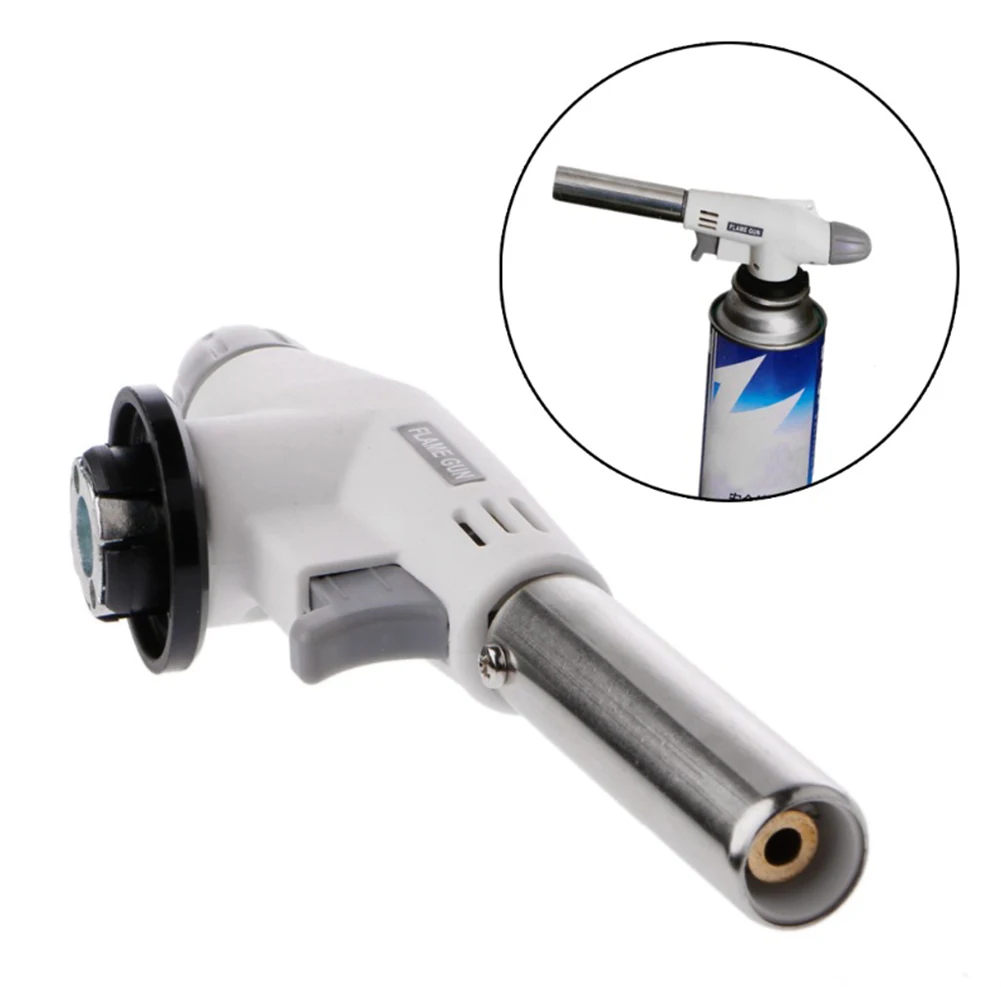 Flame Gun Gas Welding-Burner Torch Kitchen Barbecue Torch Burner for Cooking Heating Desserts Camping BBQ Soldering Tool