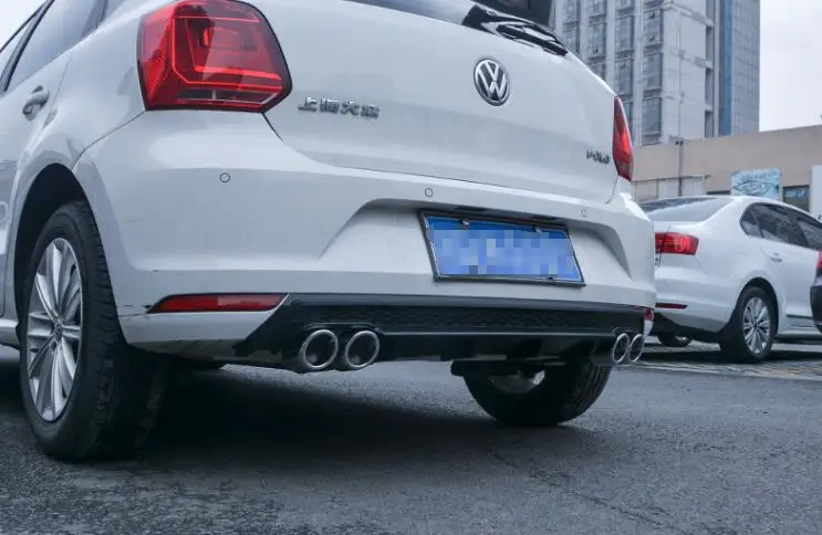 Для POLO ABS задний бампер диффузор защитные бамперы для 2011 2016 Volkswagen Боди Комплект